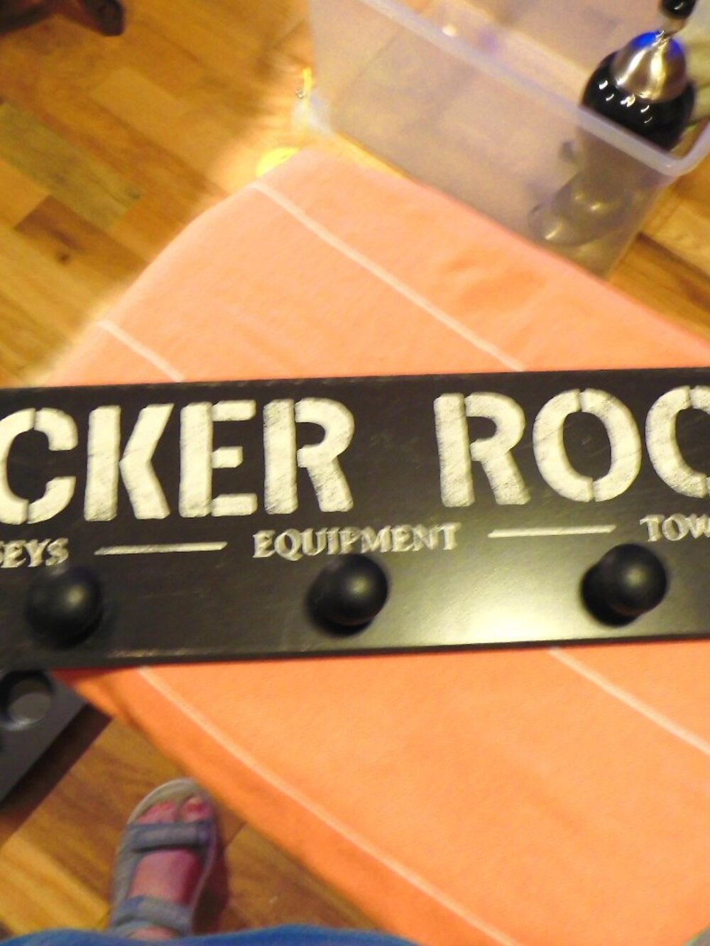 WOOD LOCKER ROOM CLOTHING HANGERS -  28"